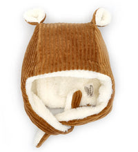 Bonnet en velours Camel