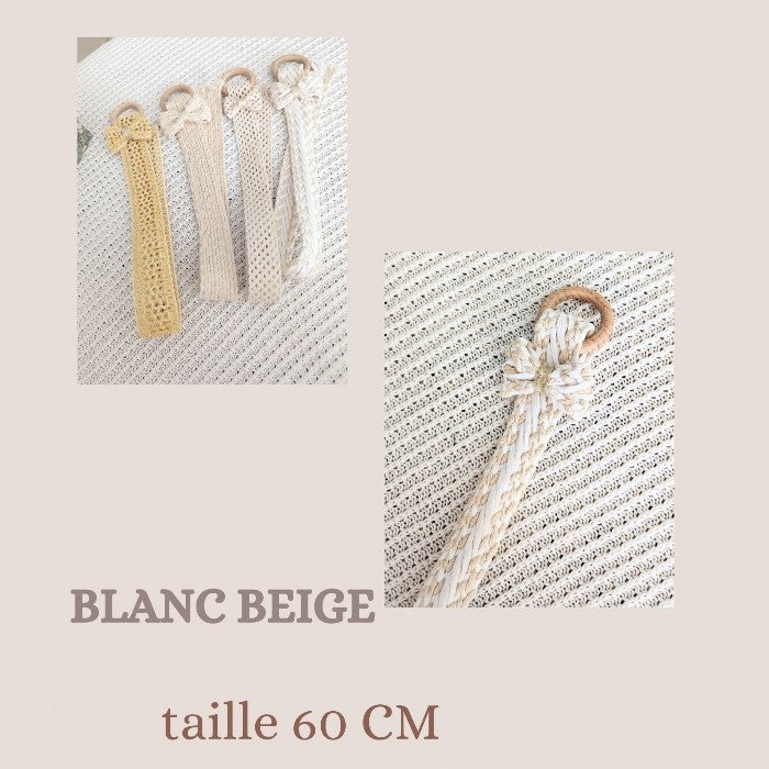 Porte barrette Blanc Beige