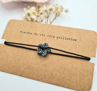 Gabi bracelet fleur paillettes