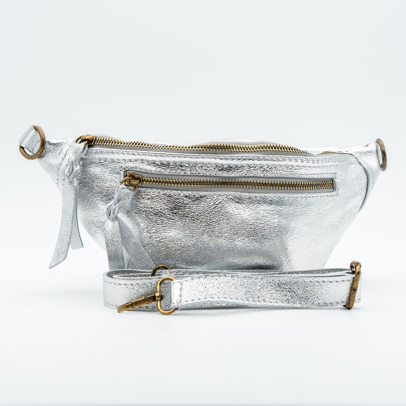 Sac Banane Argent irisé