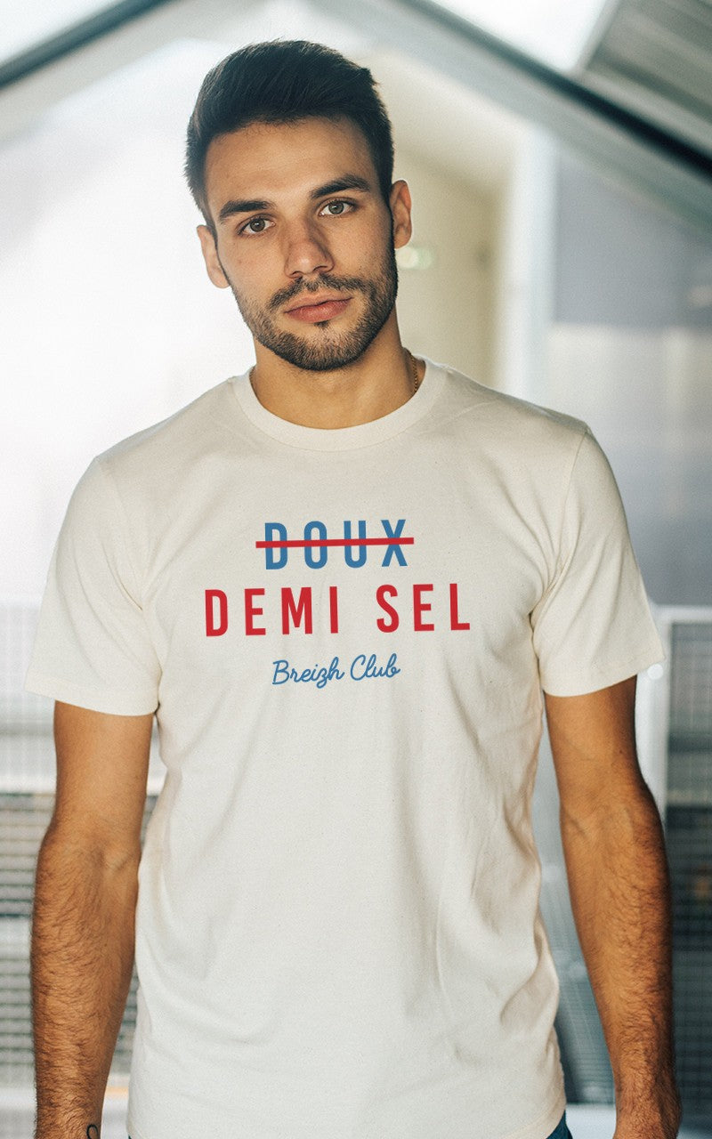 T-shirt homme imprimé Doux / Demi-sel