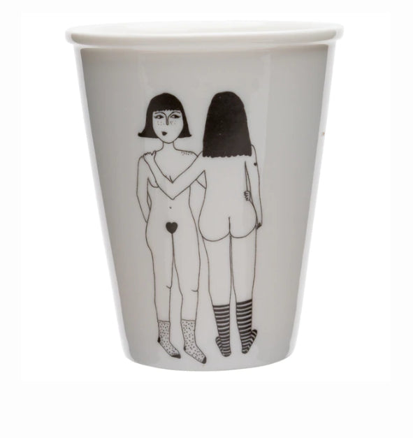 Tasse en porcelaine 2 femmes