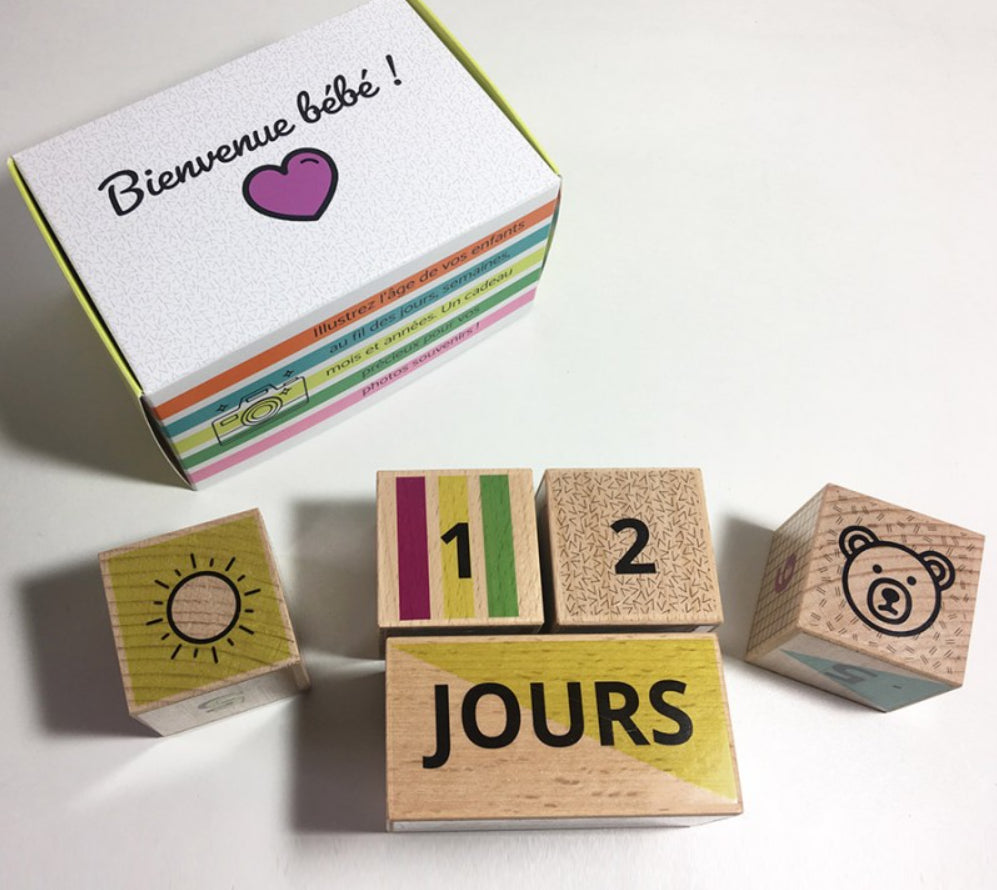 Coffret cubes de naissance Camille