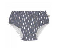 Maillot de bain anti-fuite petits traits gris