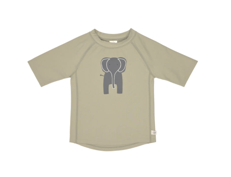 T-shirt anti-UV manches courtes éléphant olive