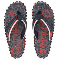 Tongs homme bleu et rouge