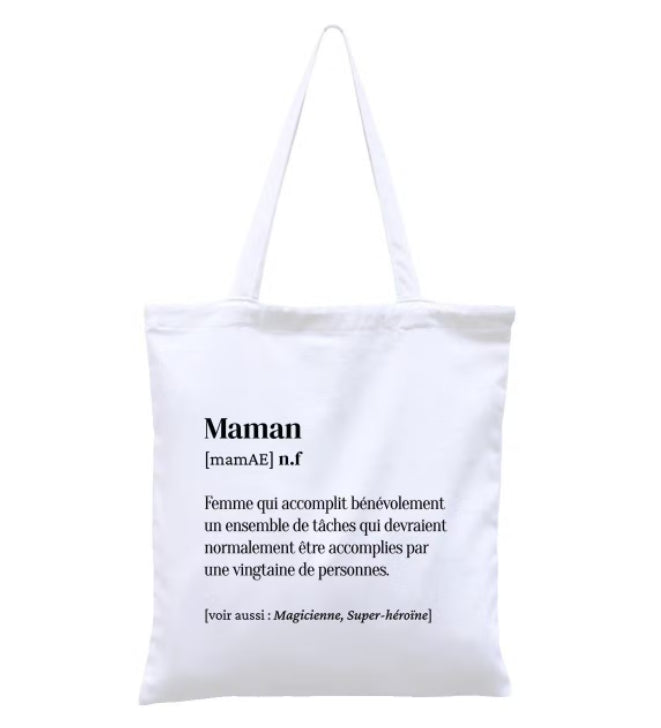 Totebag coton bio Maman