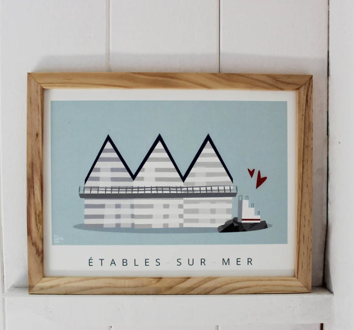 Illustration encadrée Etables-sur-mer "Les Godelins"