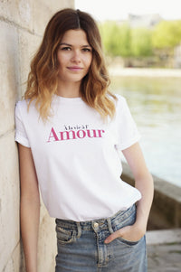 T-shirt en coton bio « À la vie à l’amour »