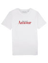 T-shirt en coton bio « À la vie à l’amour »