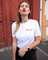 T-shirt en coton bio « Bisou sucré»