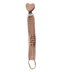 Attache sucette en crochet coton bio - accroche tétine