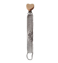 Attache sucette en crochet coton bio - accroche tétine