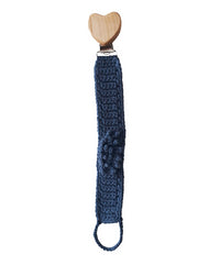 Attache sucette en crochet coton bio - accroche tétine