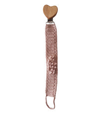 Attache sucette en crochet coton bio - accroche tétine