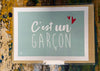 Carte annonce garçon, fille, parrain, marraine