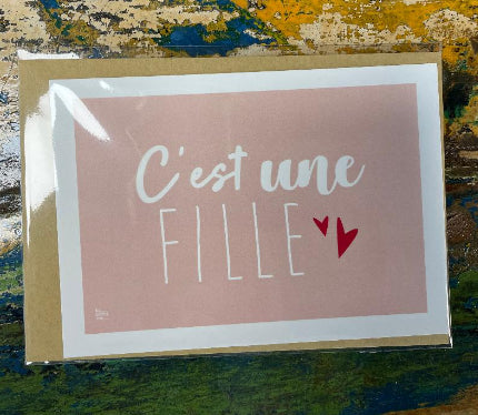 Carte c'est une fille, c'est un garçon