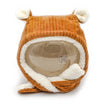 Bonnet en velours Camel