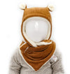 Bonnet en velours Camel