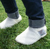 Chaussons en velours Blanc