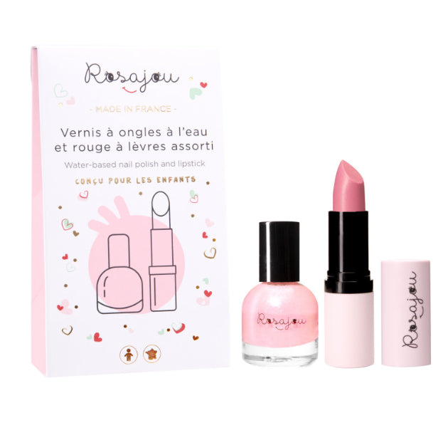 Coffret rouge à lèvres et vernis à ongles "Ballerine"