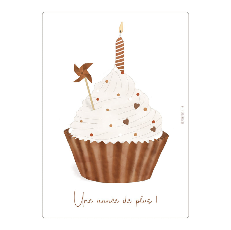 Carte Anniversaire “Cupcake”