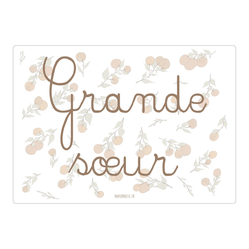 Carte “Grande Sœur” Bloom