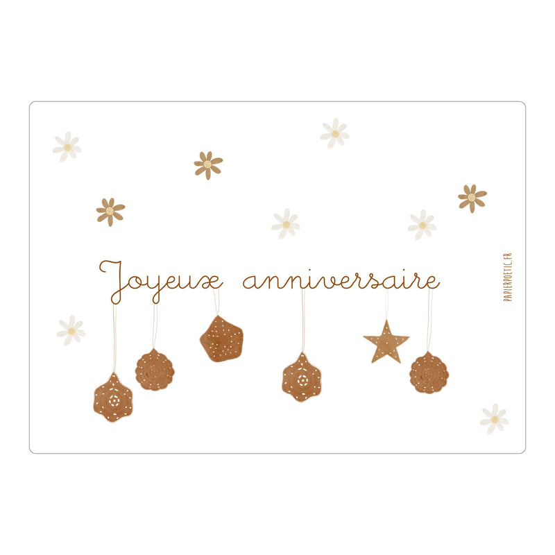 Carte Anniversaire “Bohemia”