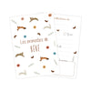 Lot 6 Cartes Pronostics Bébé “Animaux De La Forêt”